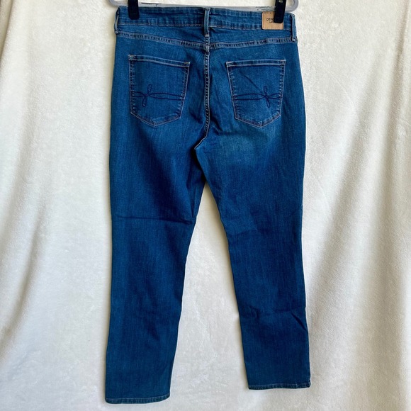 Denizen from Levi's Mid Rise Slim Blue Stretch Skinny Jeans Size 16 - Picture 3 of 7